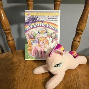 DVD And Bonus Plush - My Little Pony  - Rainbow - Movie